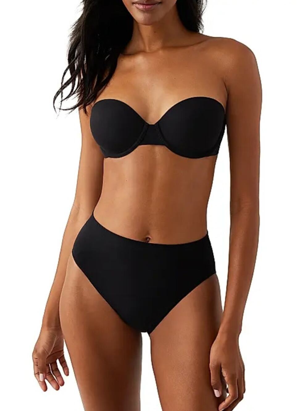 WACOAL Comfort First Strapless T-Shirt Bra 36D Black Seamless Convertible NWT
